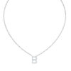 Initial Icons "B" Diamond Letter Necklace - PLEASURE DIAMONDS L.L.C. 5