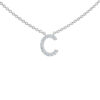 Initial Icons "C" Diamond Letter Necklace - PLEASURE DIAMONDS L.L.C. 4