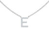 Initial Icons "E" Diamond Letter Necklace - PLEASURE DIAMONDS L.L.C. 4