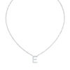 Initial Icons "E" Diamond Letter Necklace - PLEASURE DIAMONDS L.L.C. 5