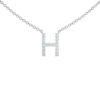 Initial Icons "H" Diamond Letter Necklace - PLEASURE DIAMONDS L.L.C. 9