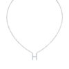 Initial Icons "H" Diamond Letter Necklace - PLEASURE DIAMONDS L.L.C. 5