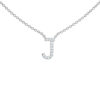 Initial Icons "J" Diamond Letter Necklace - PLEASURE DIAMONDS L.L.C. 7