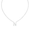 Initial Icons "N" Diamond Letter Necklace - PLEASURE DIAMONDS L.L.C. 5