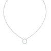 Initial Icons "O" Diamond Letter Necklace - PLEASURE DIAMONDS L.L.C. 5