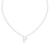 Initial Icons "P" Diamond Letter Necklace - PLEASURE DIAMONDS L.L.C. 5