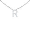 Initial Icons "R" Diamond Letter Necklace - PLEASURE DIAMONDS L.L.C. 9