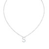 Initial Icons "S" Diamond Letter Necklace - PLEASURE DIAMONDS L.L.C. 5