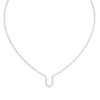Initial Icons "U" Diamond Letter Necklace - PLEASURE DIAMONDS L.L.C. 5