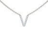 Initial Icons "V" Diamond Letter Necklace - PLEASURE DIAMONDS L.L.C. 7