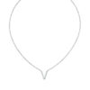 Initial Icons "V" Diamond Letter Necklace - PLEASURE DIAMONDS L.L.C. 5