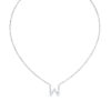 Initial Icons "W" Diamond Letter Necklace - PLEASURE DIAMONDS L.L.C. 5