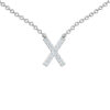 Initial Icons "X" Diamond Letter Necklace - PLEASURE DIAMONDS L.L.C. 4