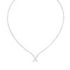 Initial Icons "X" Diamond Letter Necklace - PLEASURE DIAMONDS L.L.C. 5