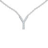 Initial Icons "Y" Diamond Letter Necklace - PLEASURE DIAMONDS L.L.C. 9
