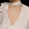 Initial Icons "Y" Diamond Letter Necklace - PLEASURE DIAMONDS L.L.C. 6