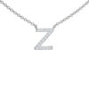 Initial Icons "Z" Diamond Letter Necklace - PLEASURE DIAMONDS L.L.C. 9