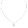 Initial Icons "A" Diamond Letter Necklace - PLEASURE DIAMONDS L.L.C. 5