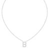 Initial Icons "B" Diamond Letter Necklace - PLEASURE DIAMONDS L.L.C. 5