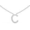Initial Icons "C" Diamond Letter Necklace - PLEASURE DIAMONDS L.L.C. 9