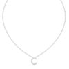 Initial Icons "C" Diamond Letter Necklace - PLEASURE DIAMONDS L.L.C. 5