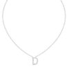 Initial Icons "D" Diamond Letter Necklace - PLEASURE DIAMONDS L.L.C. 5