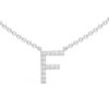 Initial Icons "F" Diamond Letter Necklace - PLEASURE DIAMONDS L.L.C. 7