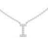 Initial Icons "I" Diamond Letter Necklace - PLEASURE DIAMONDS L.L.C. 4
