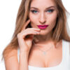 Initial Icons "R" Diamond Letter Necklace - PLEASURE DIAMONDS L.L.C. 6