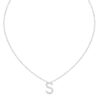 Initial Icons "S" Diamond Letter Necklace - PLEASURE DIAMONDS L.L.C. 5
