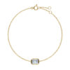 Emerald Bezel Solitaire Diamond Bracelet - PLEASURE DIAMONDS L.L.C. 7