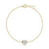 Heart Bezel Solitaire Diamond Bracelet - PLEASURE DIAMONDS L.L.C. 7