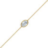 Oval Bezel Solitaire Diamond Bracelet - PLEASURE DIAMONDS L.L.C. 6