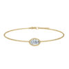 Oval Bezel Solitaire Diamond Bracelet - PLEASURE DIAMONDS L.L.C. 9