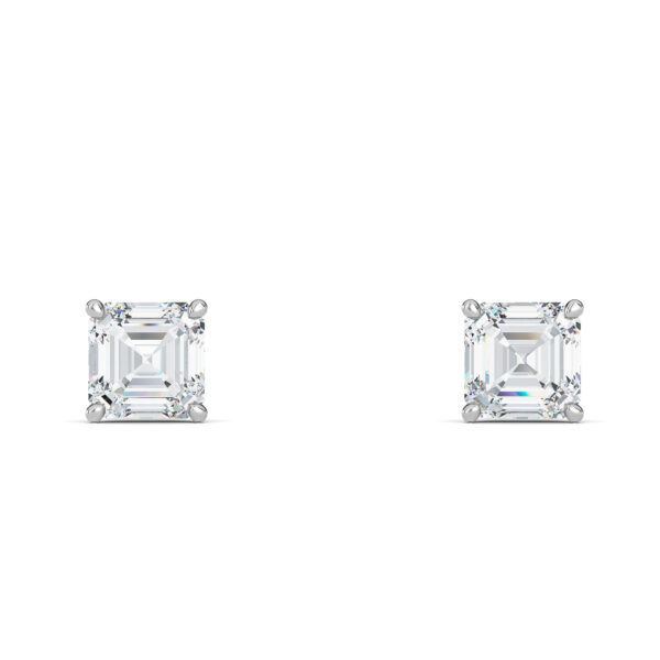 Asscher Diamond Studs - PLEASURE DIAMONDS L.L.C. 3