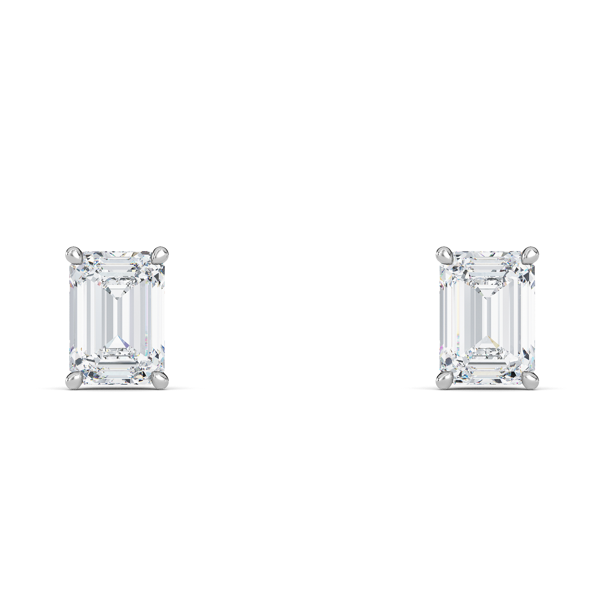 Emerald Diamond Studs - PLEASURE DIAMONDS L.L.C. 3