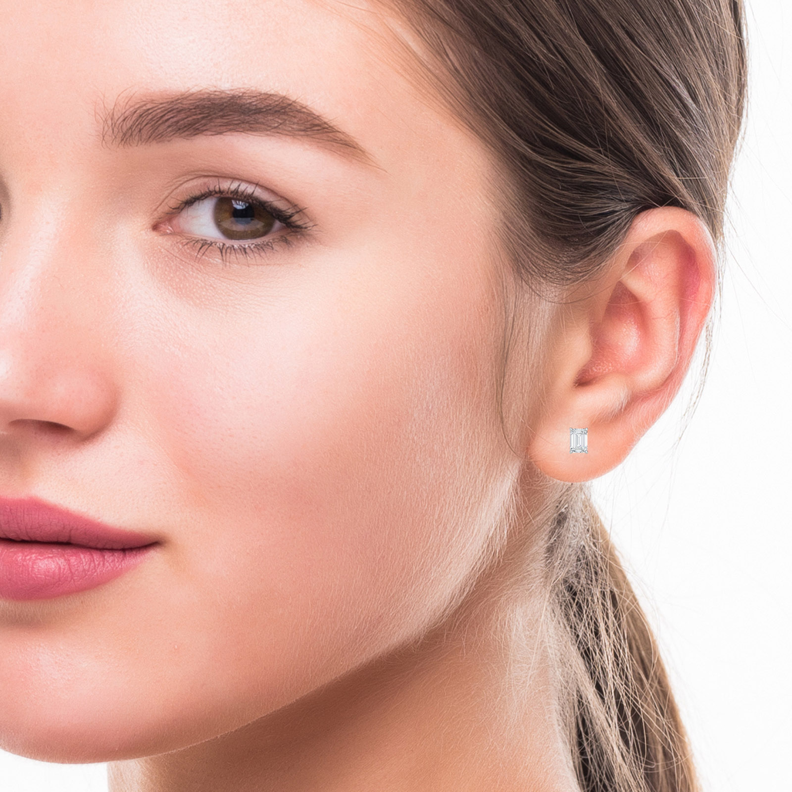 Emerald Diamond Studs - PLEASURE DIAMONDS L.L.C. 4