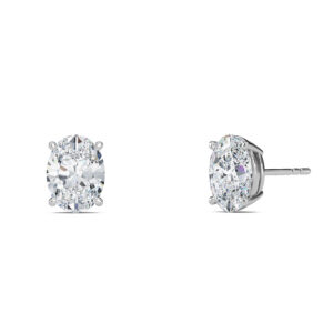 Oval Diamond Studs