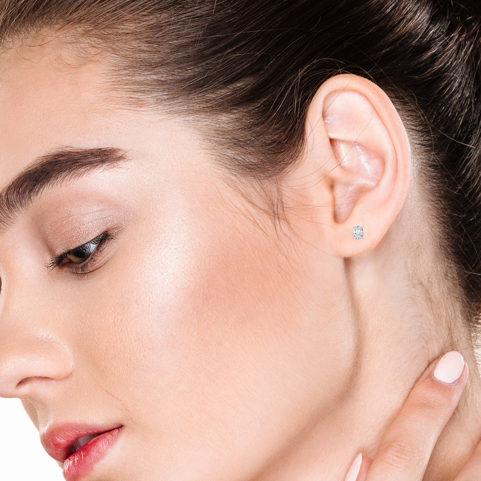 Oval Diamond Studs - PLEASURE DIAMONDS L.L.C. 4