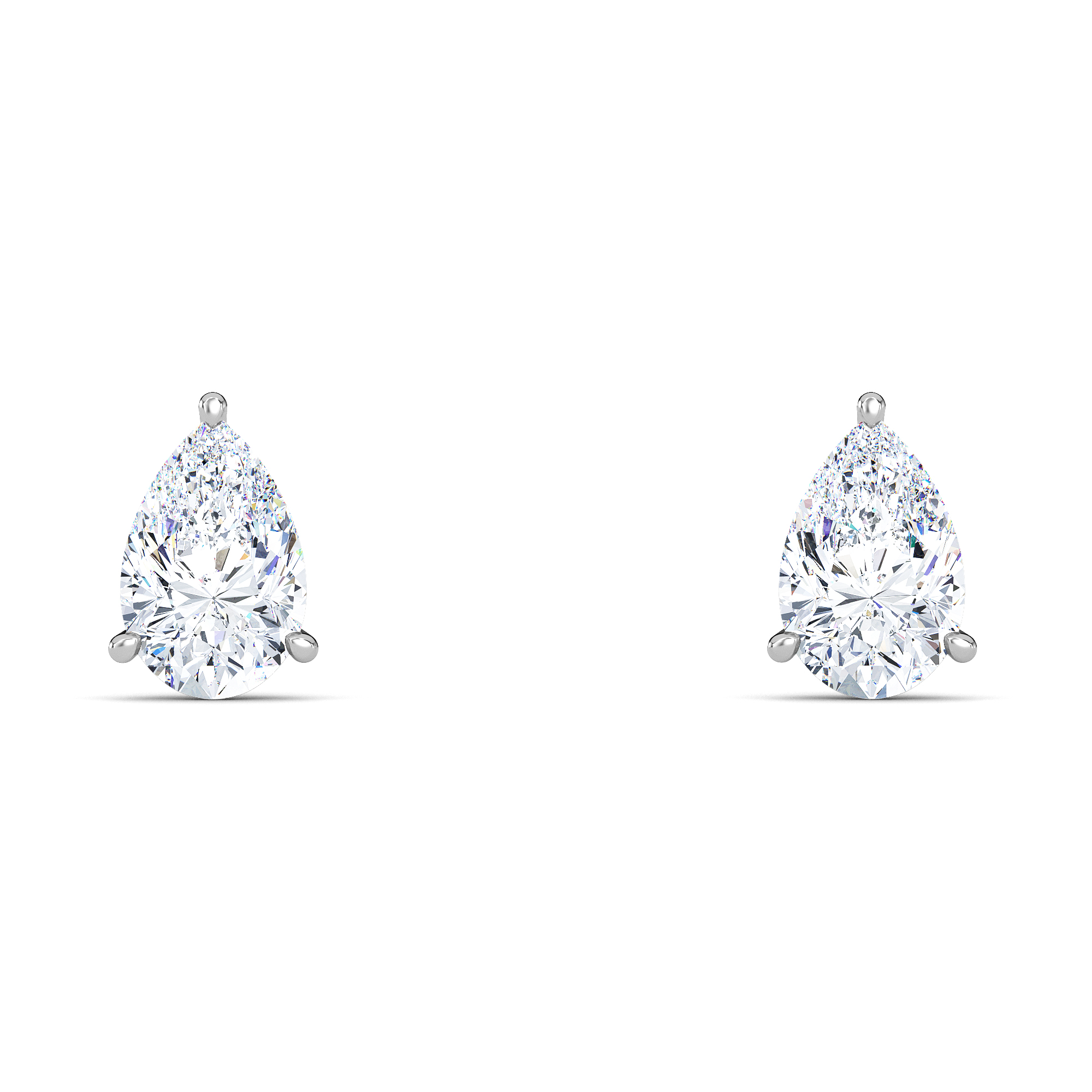 Pear Diamond Studs - PLEASURE DIAMONDS L.L.C. 3