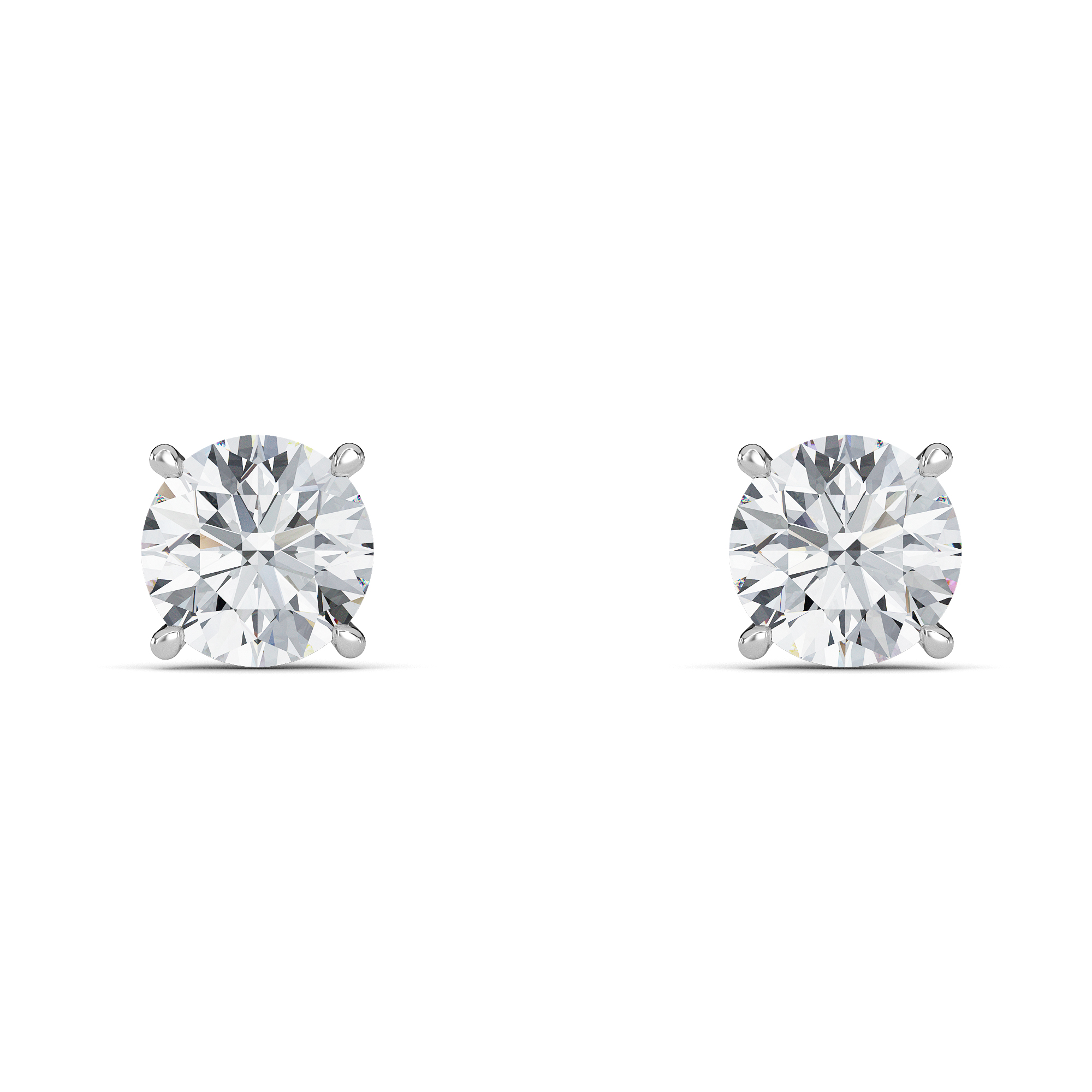 Round Diamond Studs - PLEASURE DIAMONDS L.L.C. 3