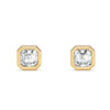 Asscher Bezel Diamond Studs - PLEASURE DIAMONDS L.L.C. 7