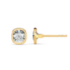 Cushion Bezel Diamond Studs - PLEASURE DIAMONDS L.L.C. 6