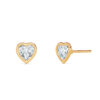 Heart Bezel Diamond Studs - PLEASURE DIAMONDS L.L.C. 9