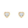 Heart Bezel Diamond Studs - PLEASURE DIAMONDS L.L.C. 7