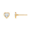 Heart Bezel Diamond Studs - PLEASURE DIAMONDS L.L.C. 6