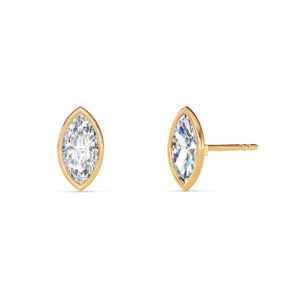 Marquise Bezel Diamond Studs