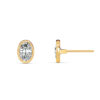 Oval Bezel Diamond Studs - PLEASURE DIAMONDS L.L.C. 6