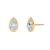Pear Bezel Diamond Studs - PLEASURE DIAMONDS L.L.C. 9