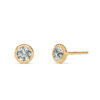 Round Bezel Diamond Studs - PLEASURE DIAMONDS L.L.C. 9
